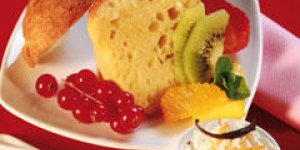 Savarin mangue-citron vert, chantilly vanillee