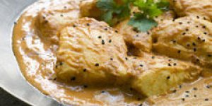 Curry de cabillaud a la pistache