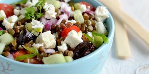 Salade de lentilles au Salakis 