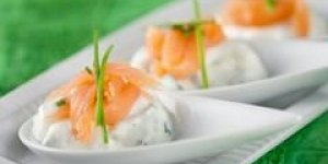 Aumonieres de saumon au tzatziki