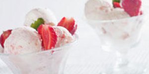 Glace a la fraise sans sorbetiere