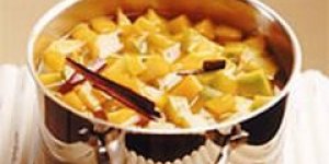Clafoutis aux pommes et ananas
