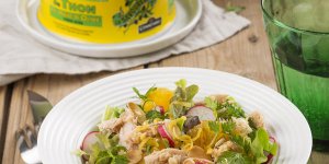 Salade estivale aux miettes de thon 