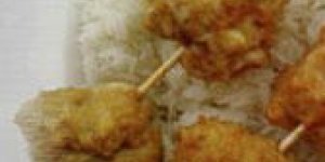 Boulettes de poulet riz vapeur