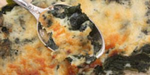 Gratin de courgettes et epinards