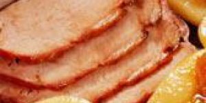 Roti de porc aux pommes fruits