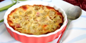Clafoutis a la rhubarbe