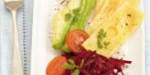 Salade d-avocat, de betterave, et d-emmental Grand Cru