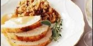 Dinde rotie en sauce