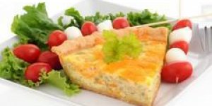 Quiche sans pate au saumon