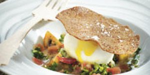 Oeuf mollet et sa galette de sarrasin