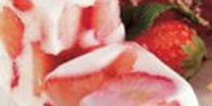 Glacons de yaourt aux fraises