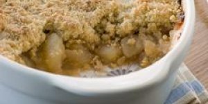 Crumble de pommes aux senteurs de miel et romarin 