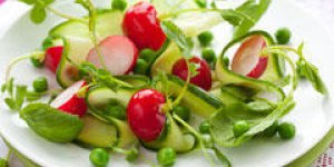 Salade croquante de radis et petits pois