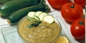 Puree de courgettes au potiron et son jambon