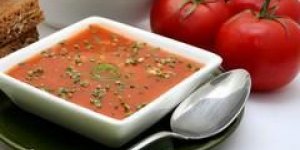 Potage glace concombre-tomates