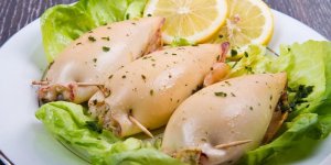 Calamars farcis au citron et au persil