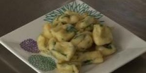 Pommes dauphines aux epinards