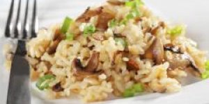 Risotto aux champignons et au jambon 