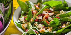 Salade de tetragone et fromage
